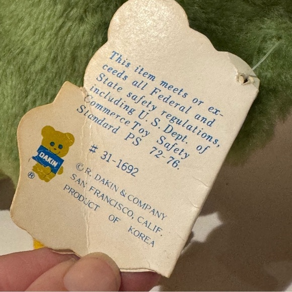 New With Tags Vintage Dakin 1981 Plush Hugging "Love Birds" Nature Babies 11" - Picture 3 of 10